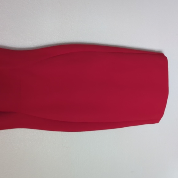 Calvin Klein Red Sleeveless Midi Sheath Dress Size 2 - Picture 5 of 13